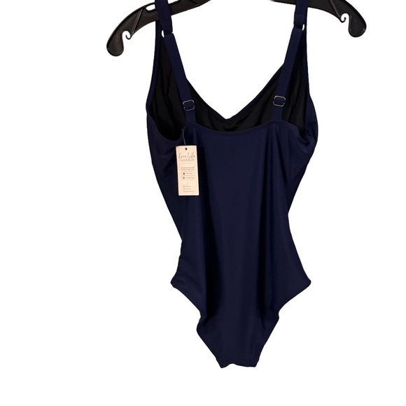 CUPSHE Women’s Blue One Piece Swimsuit Tummy Control NWT Size L - Picture 2 of 11